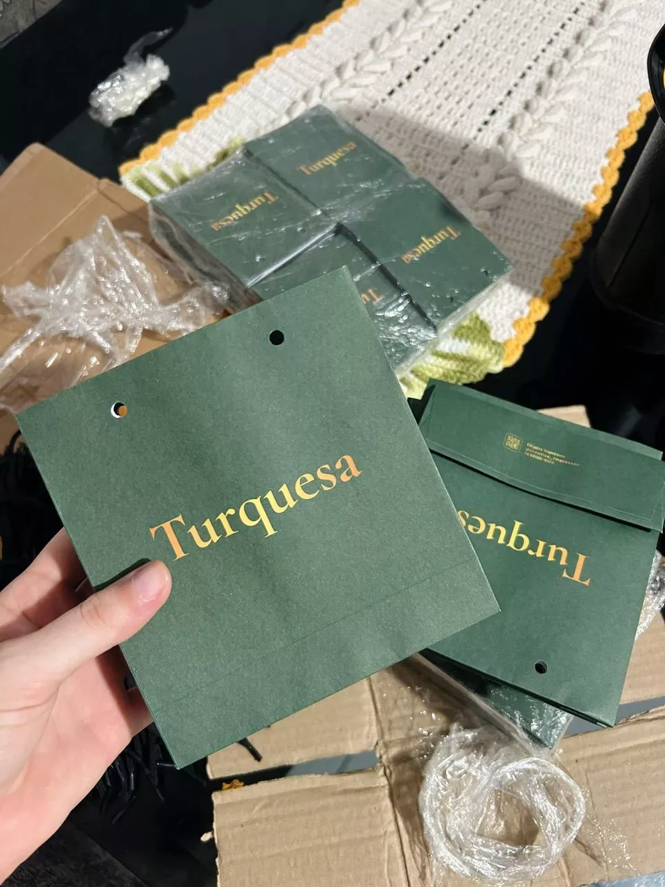 Sacola personalizada Turquesa